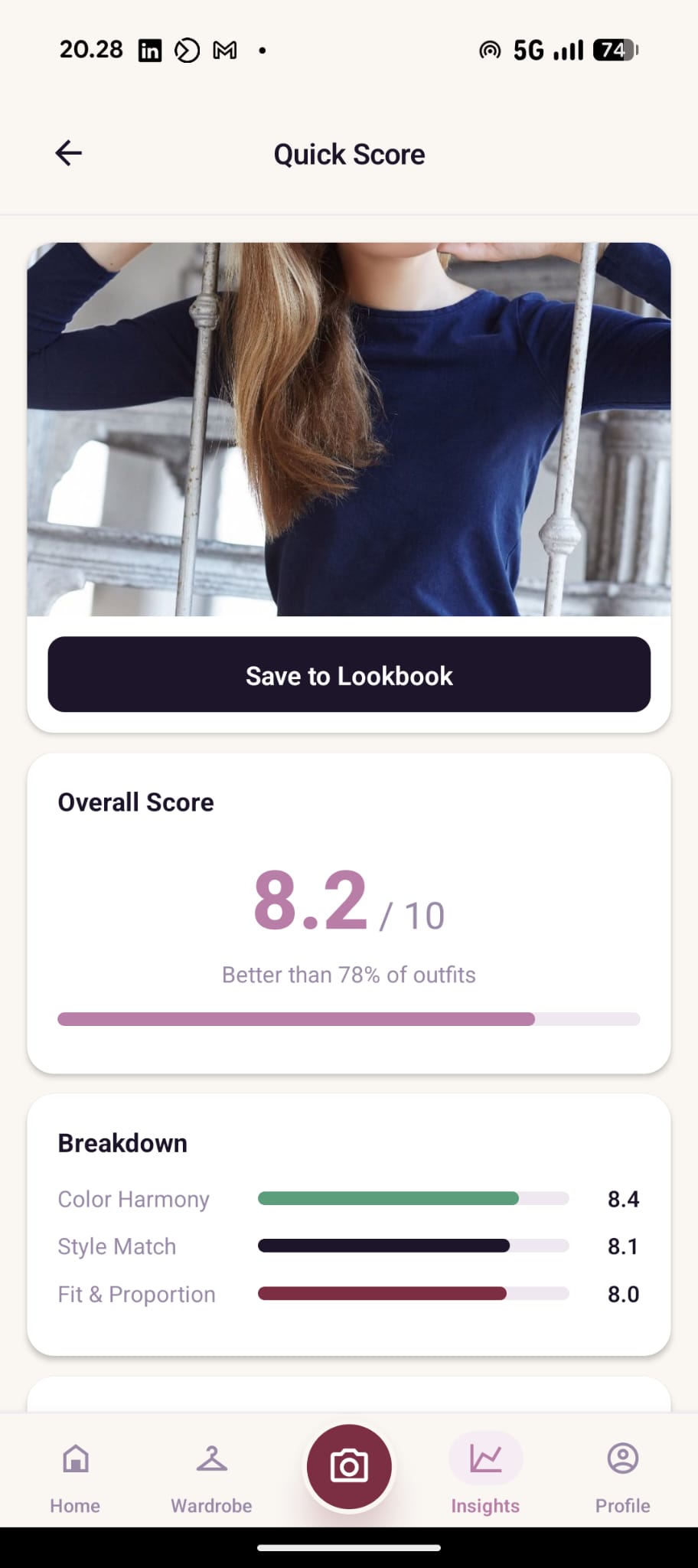 Magic Mirror wardrobe insights